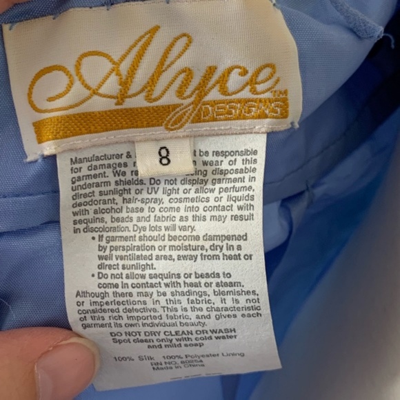 Beaded Formal Dress Vintage Silk Alyce Designs - Picture 4 of 8